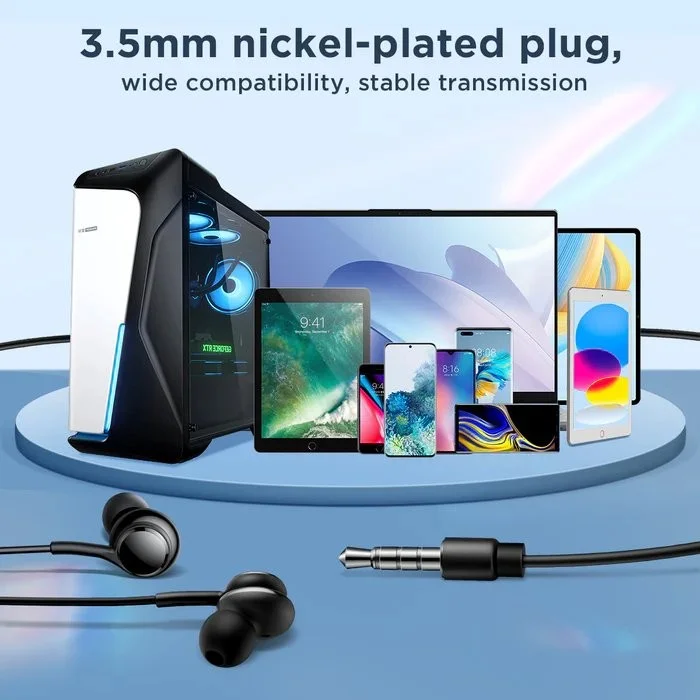 High-quality Joyroom JR-EW02 wired earbuds for music and calls