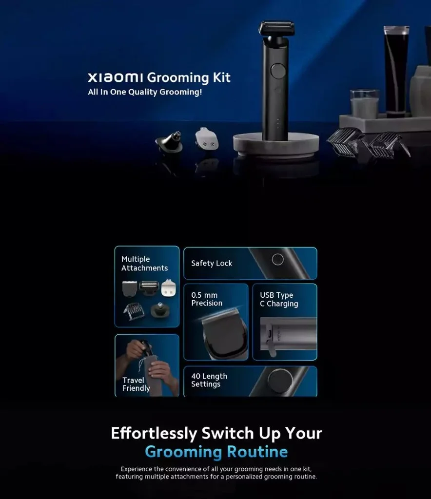 Xiaomi men grooming kit trimmer set low price in Bangladesh Holooz