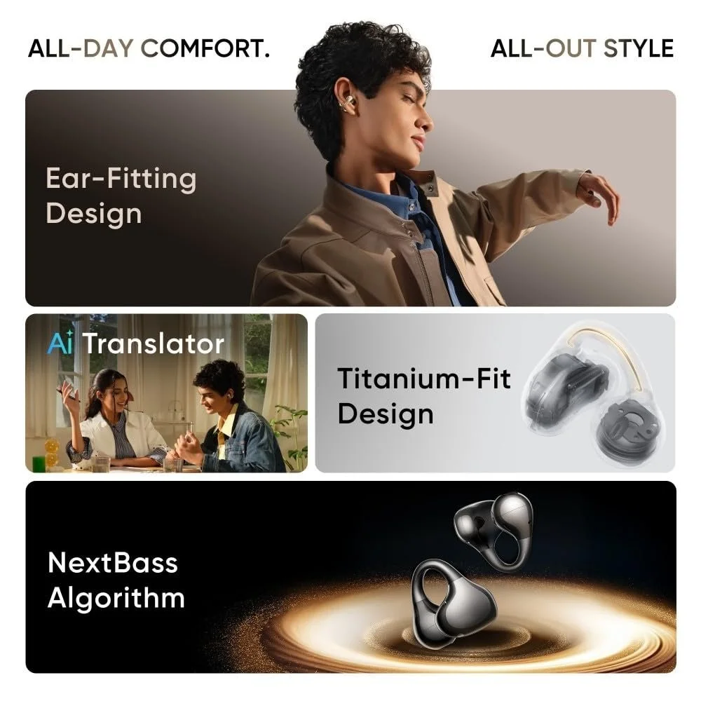 Realme Buds Clip earbuds design close view Holooz Bangladesh