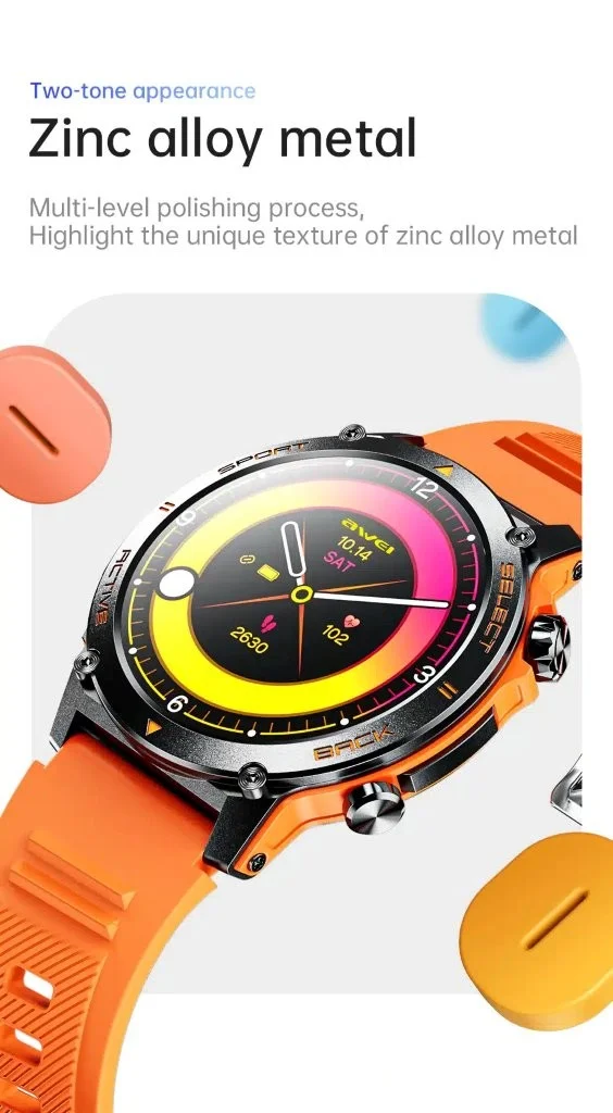 Buy AWEI H52 AMOLED smartwatch at low price Holooz