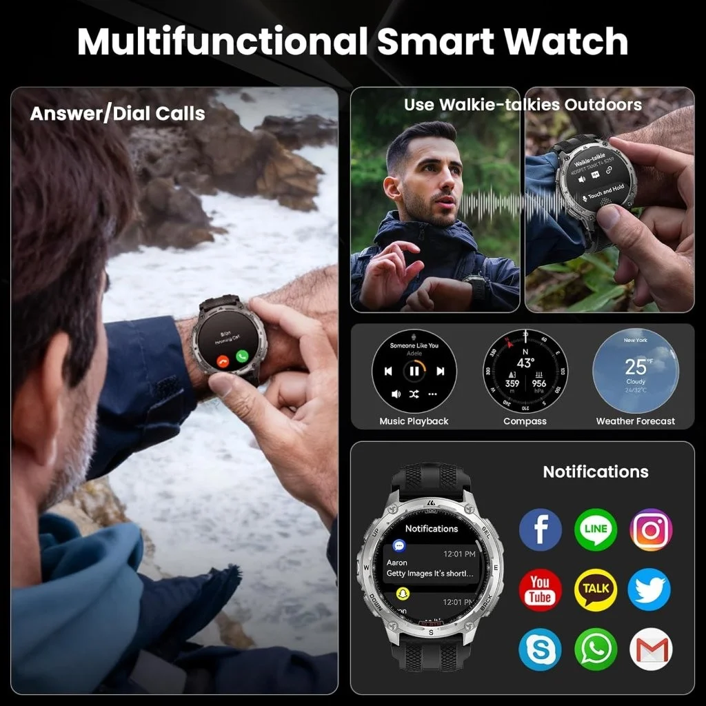 Holooz KOSPET Tank T4 GPS Smart Watch latest model Bangladesh