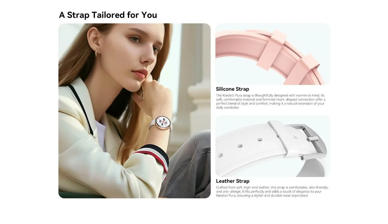 Holooz product image Kieslect Pura Ele smartwatch display