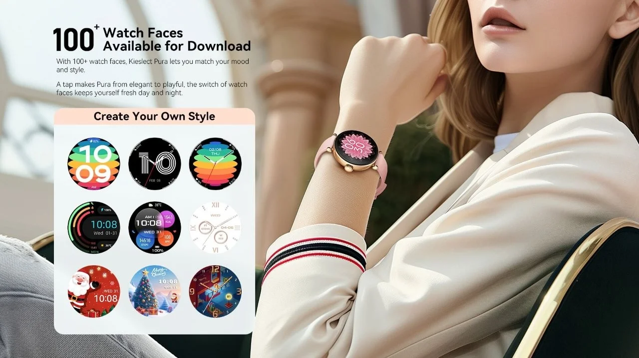 Side view of Kieslect Pura Ele smartwatch for sale in Bangladesh