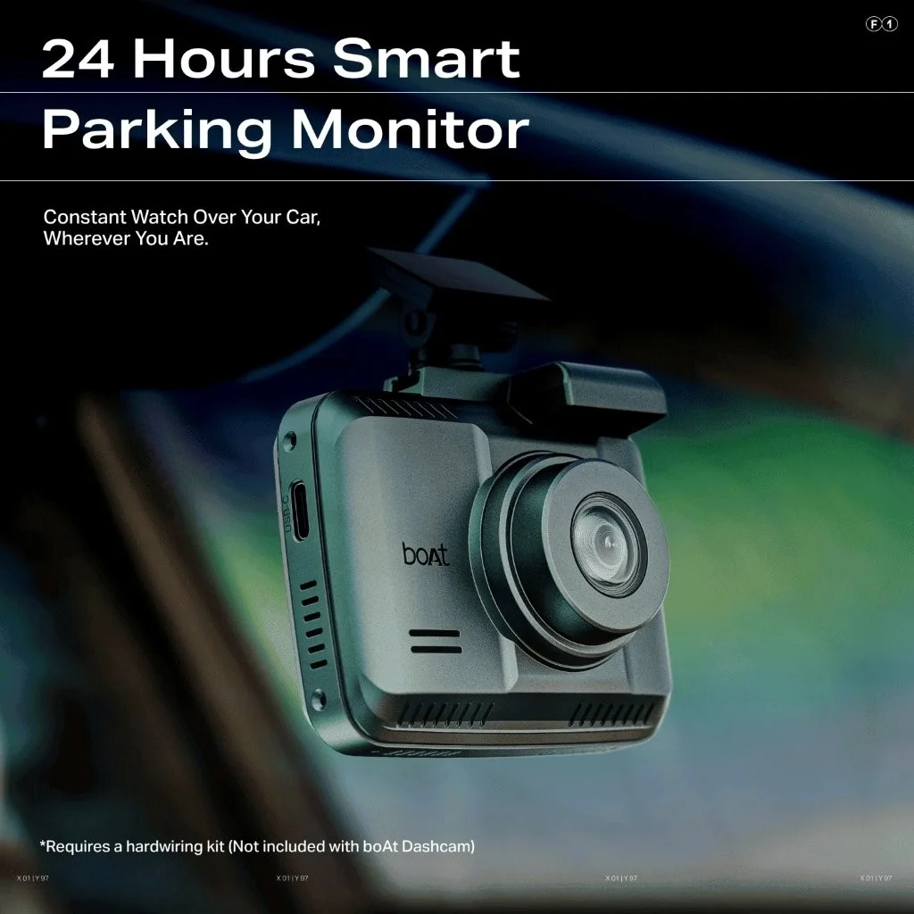 boAt HIVE Dashcam F1 4K Dual-Channel 