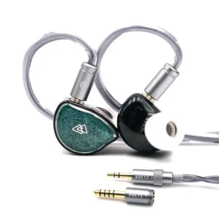 Black BQEYZ NI HiFi gaming earbuds featuring an 11mm dynamic driver and ergonomic over-ear fit