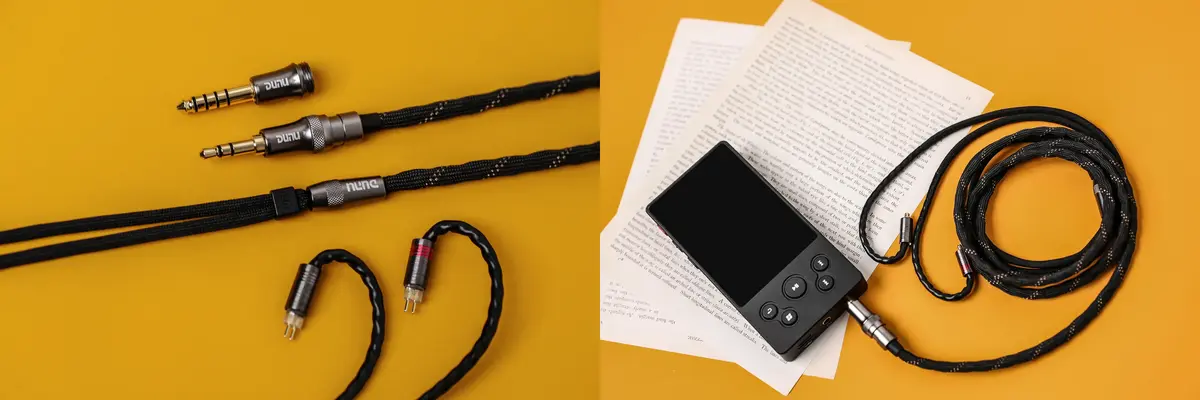 DUNU Lyre Mini Hi-Fi IEM upgrade cable with OCC copper and Q-Lock Mini interchangeable plugs
