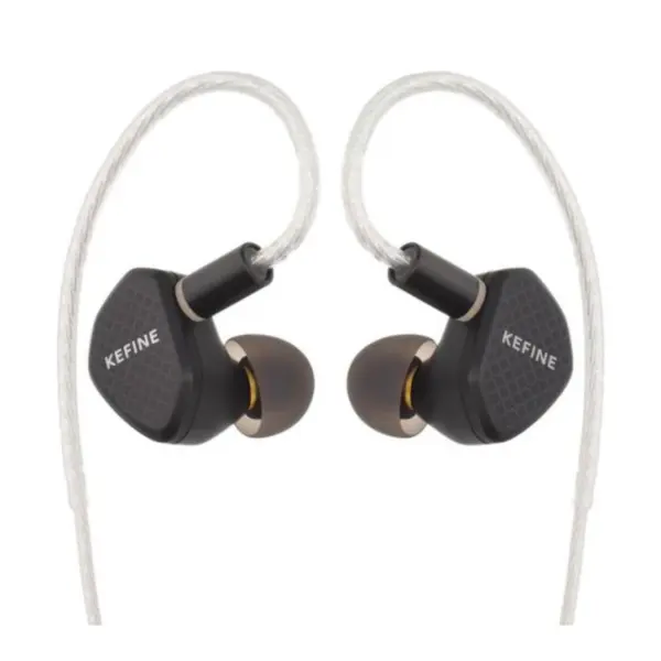 Kefine Klean HiFi in-ear monitor with premium metal housing and 108-core silver-plated copper cable