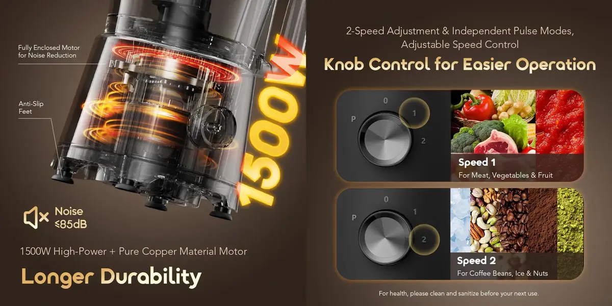 Oraimo OBL-581A 4-in-1 blender featuring 2-liter jar, stainless steel blades, and pulse mode