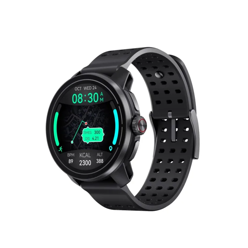 QCY Track S10 Smartwatch with 1.43-inch AMOLED display and Dual-Band GNSS